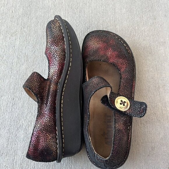 Alegria Paloma Brown Pebble Mary Jane Clog Size 37 - Picture 3 of 10